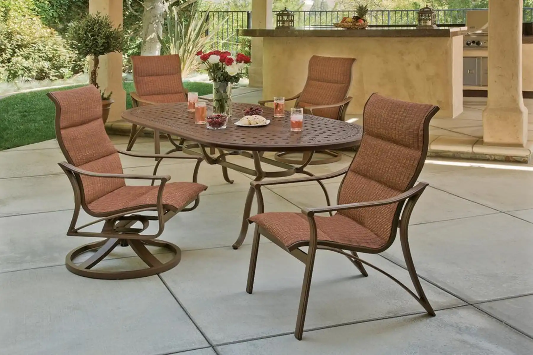 Corsica High Back Swivel Rocker