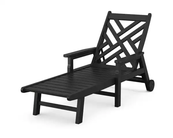 Chippendale Chaise with Wheels