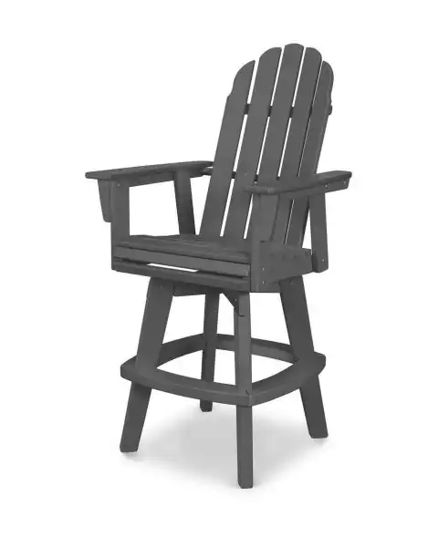 Vineyard Curveback Adirondack Swivel Bar + Counter Chair