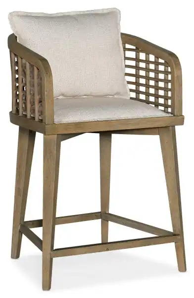Barrel Back Swivel Counter Stool
