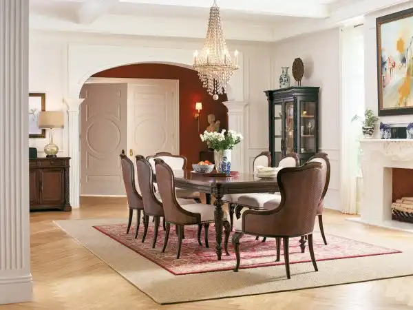Charleston Upholstered Arm + Side Chair, Qty of 2