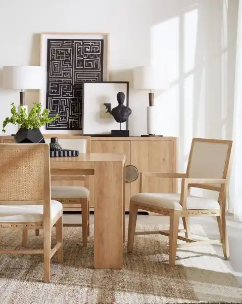 Retreat Cane Back Arm + Side Chair, Qty of 2