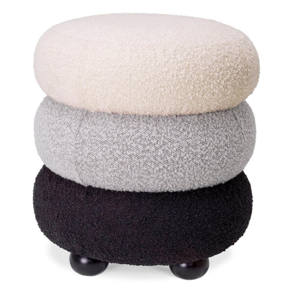Tulum Stool - Boucle Cream, Boucle Grey, Boucle Black