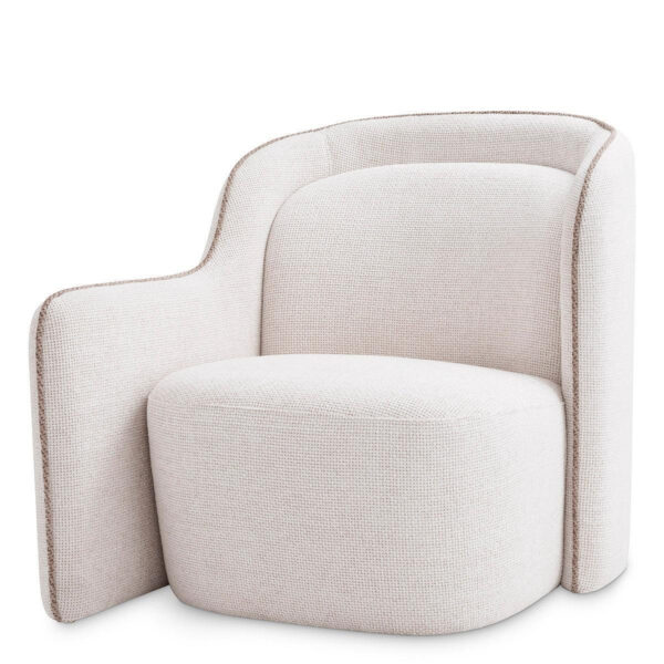 Barrier Chair - Left, Lyssa Off-White