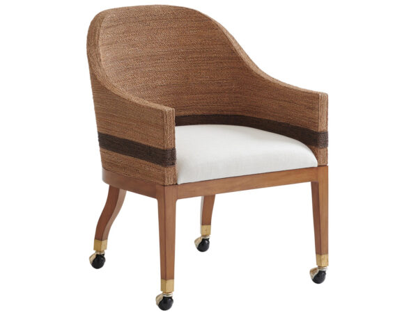Dorian Woven ArmChair with Casters - Sonoran, Palmdale