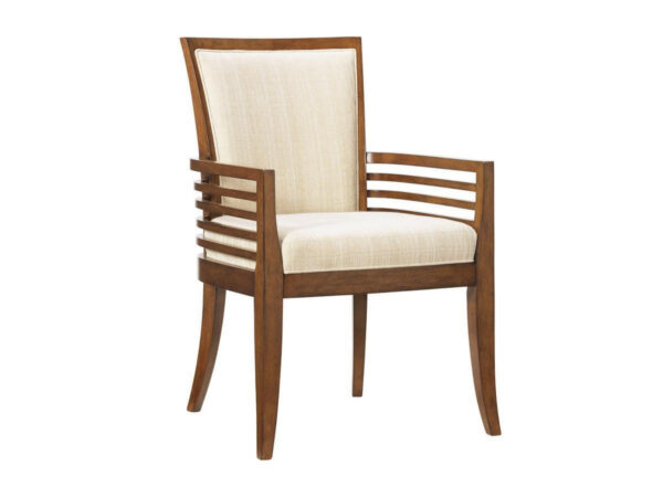 Kowloon Dining Chair - With Arm, Bali, Golden Bamboo