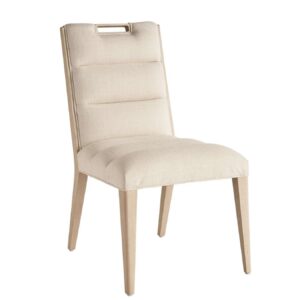 Aiden Channeled Upholstered Dining Arm + Side Chair - Side Chair, Sand Drift, Biscayne