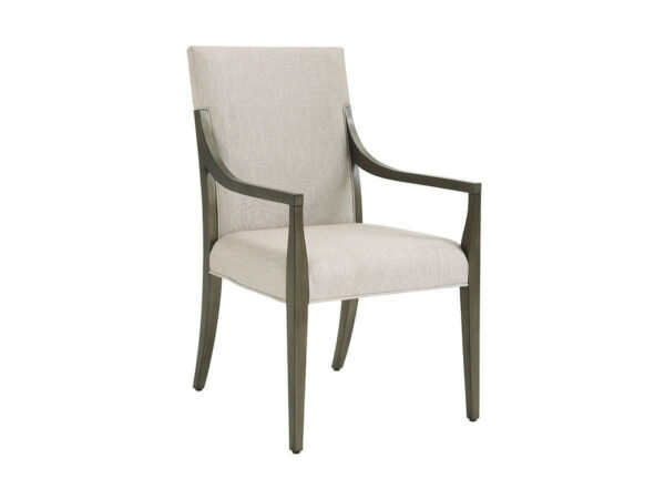 Saverne Upholstered Armchair - With Arm, Platinum, Marsala