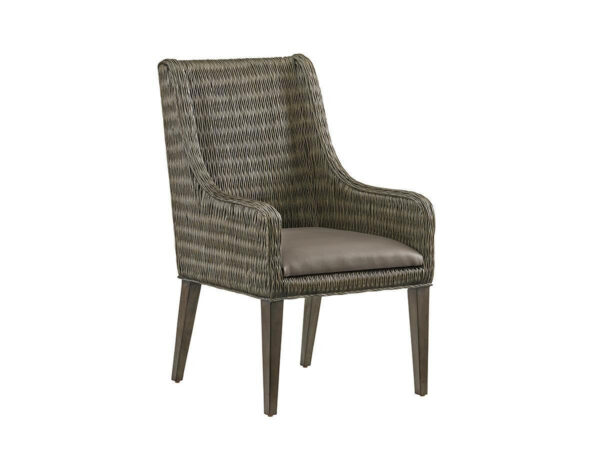 Brandon Woven Dining Arm + Side Chair