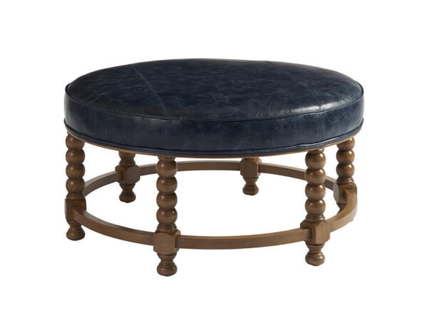Naples Cocktail Ottoman - Leather