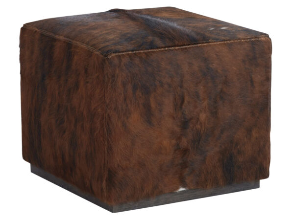 Colby Leather Ottoman - BB Combo Brown