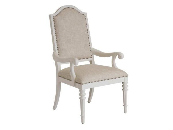 Corsica Upholstered Dining Arm + Side Chair