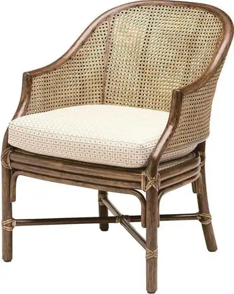 Caned Toboggan Armchair