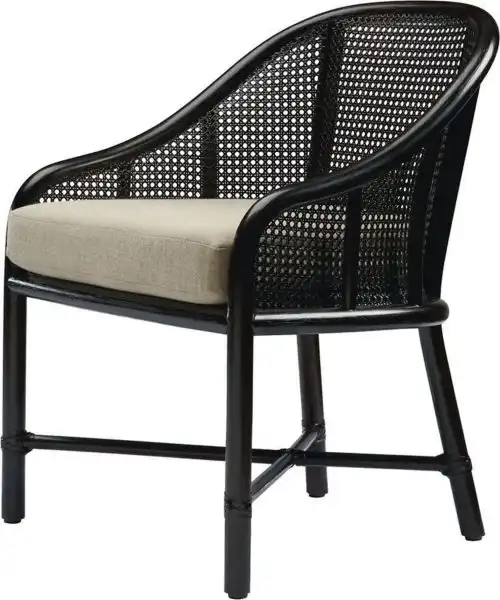 Caned Barrel Chair
