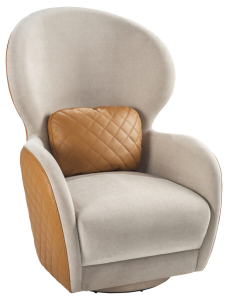 Gem Iconic Upholstered Swivel Chair