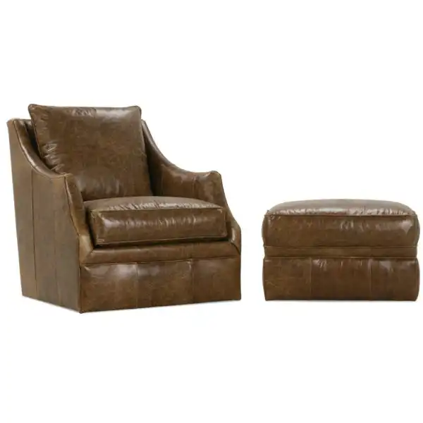 Kara Leather Swivel Chair
