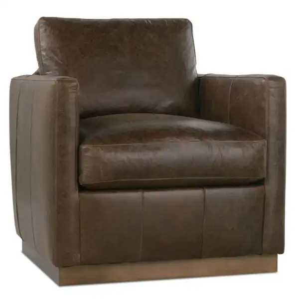 Allie Leather Swivel Chair