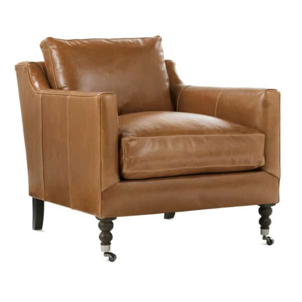 Madeline Leather Accent Chair