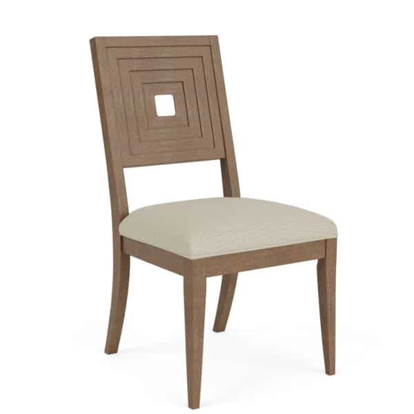 Cascade Upholstered Wood Back Arm + Side Chair