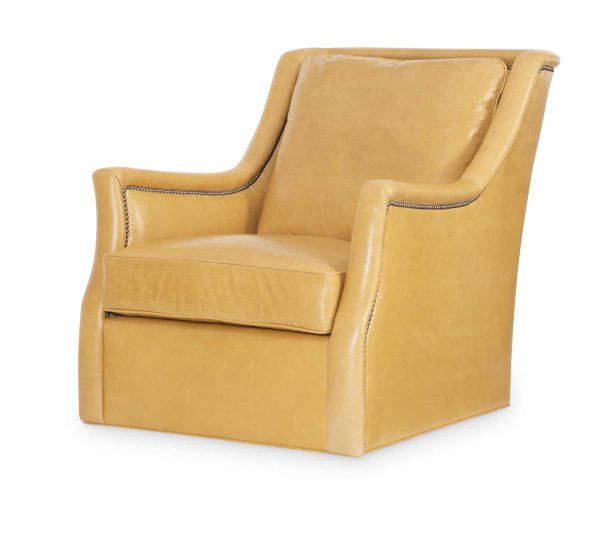Perlis Leather Swivel Chair