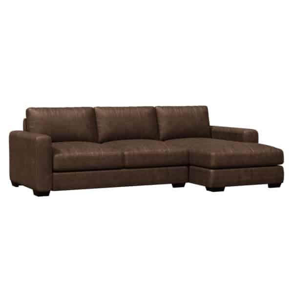 Dawkins 2 Piece Leather Sectional