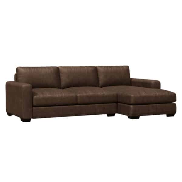 Dawkins Leather 2 Piece Sectional
