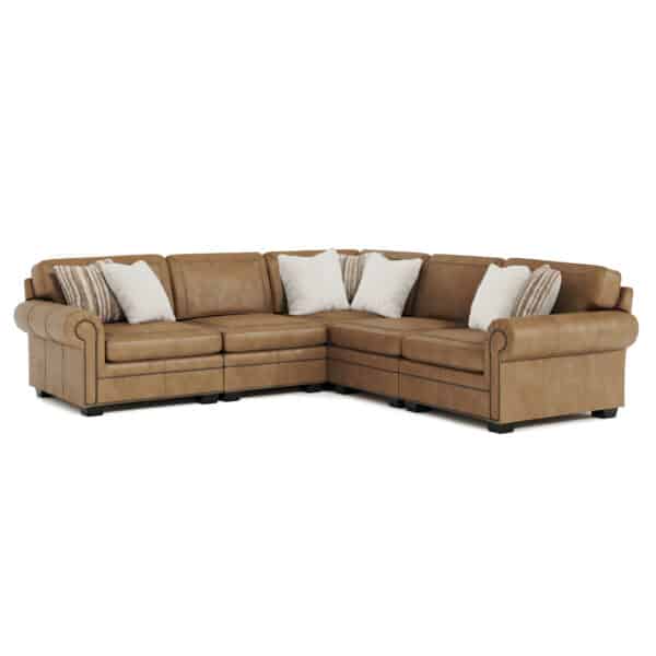 Grandview Leather 5 Piece Sectional