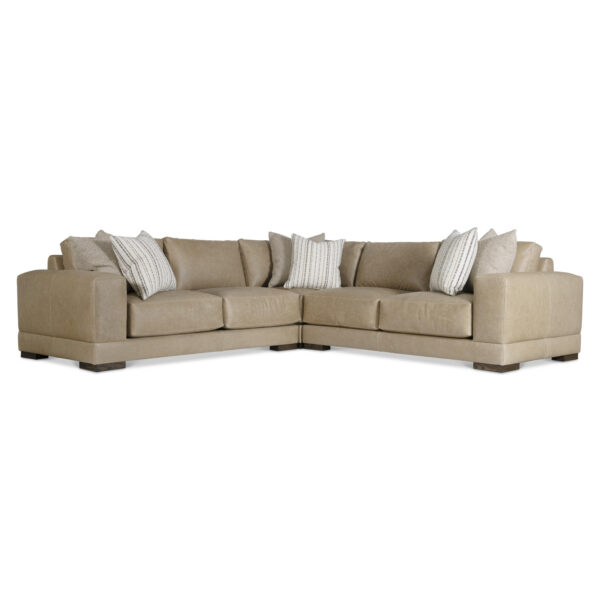 Lars Leather 3 Piece Sectional