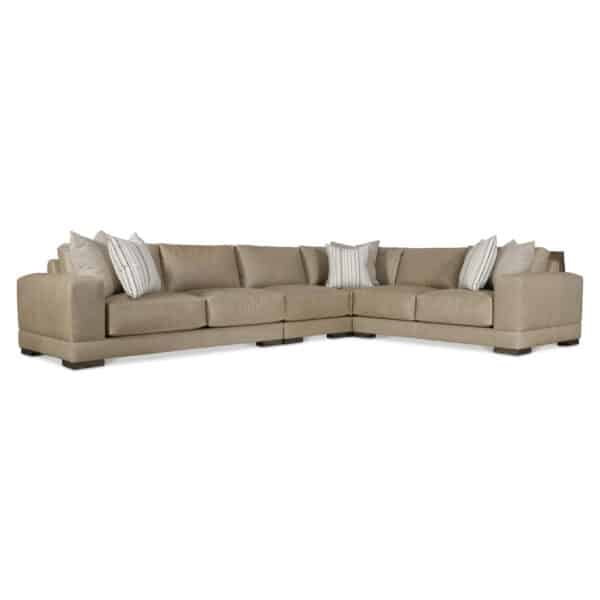 Lars Leather 4 Piece Sectional
