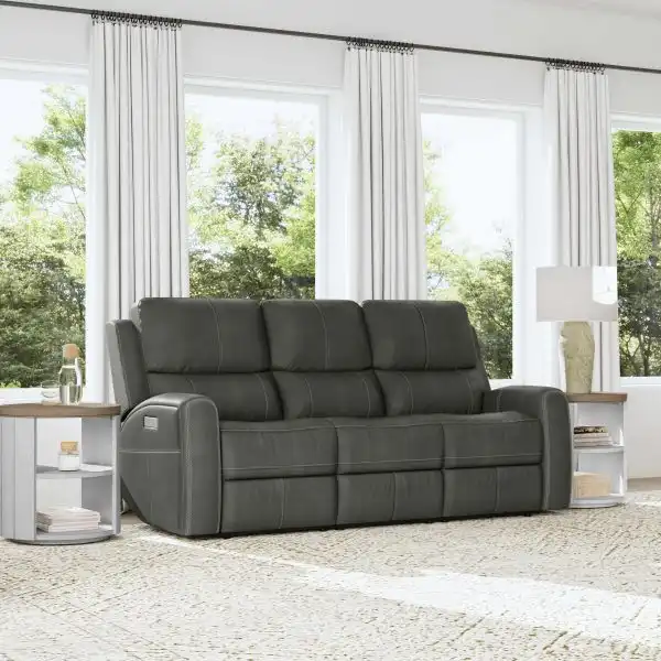 Linden Leather Power Reclining Sofa