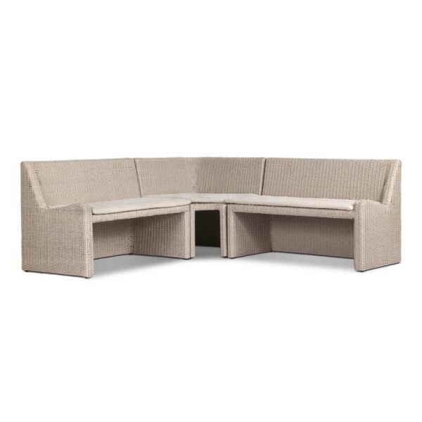 Senna Outdoor L-Shape Dining Banquette