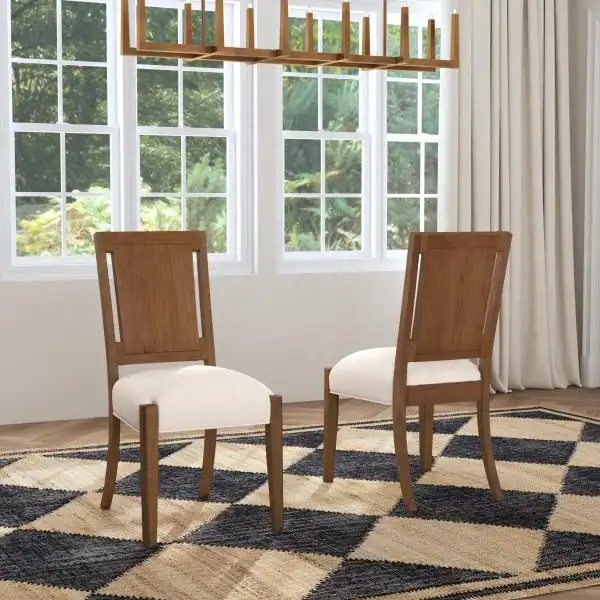 Lincoln Upholstered Dining Chairs, Set of 2