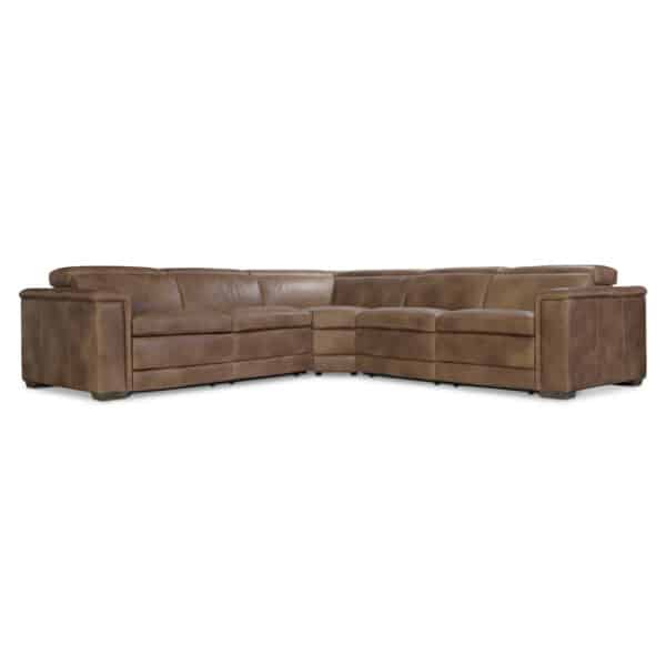Lioni Leather Power Motion Sectional
