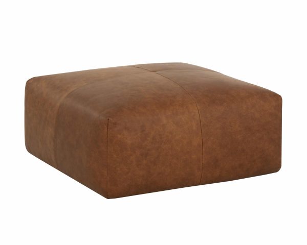 Elio Leather Ottoman