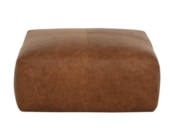 Elio Leather Ottoman