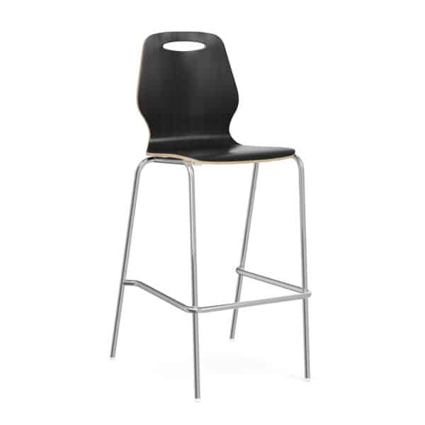 Shay Hourglass Bentwood Bar Height Cafe Stool, Set of 2