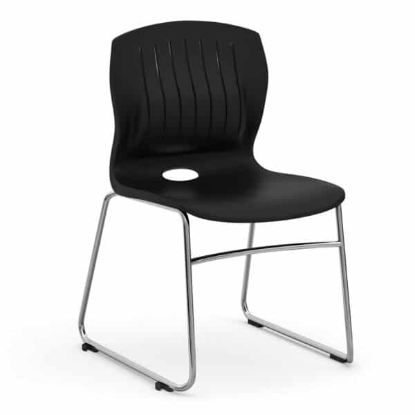 Slash Armless Sled Base Stack Chair