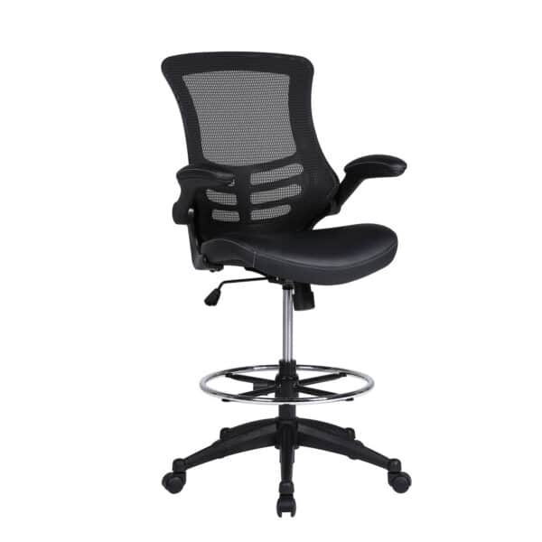 Serene 2 Bonded Leather Flip Arm Stool