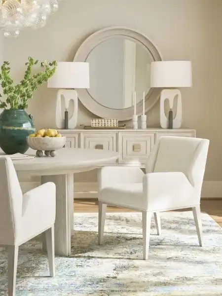 Estrella Upholstered Arm + Side Chair