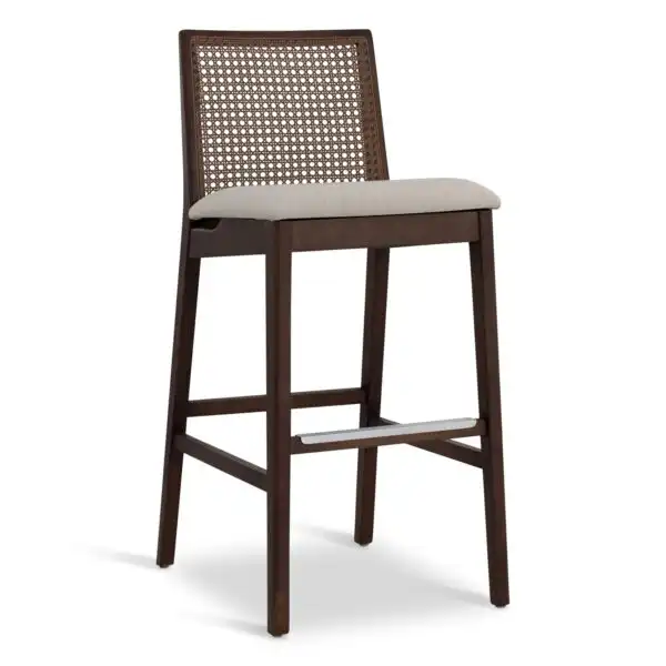 Nardia Cane Bar + Counter Stool
