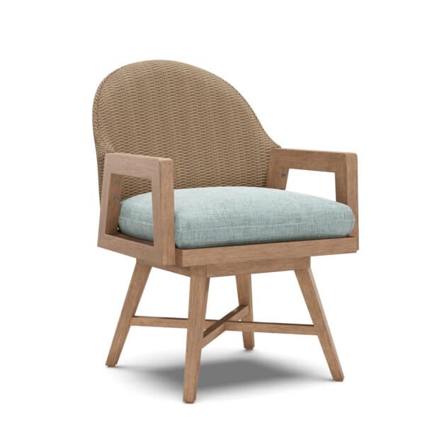 Isle of Palms Swivel Dining Armchair with Cushion