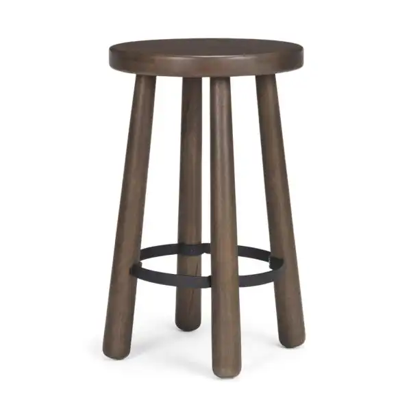 Weldon Wood Seat Counter Stool