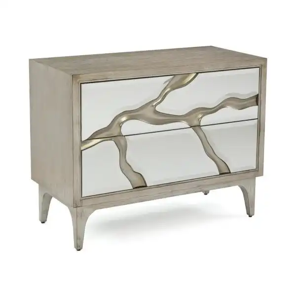 Revne Silver Night Table