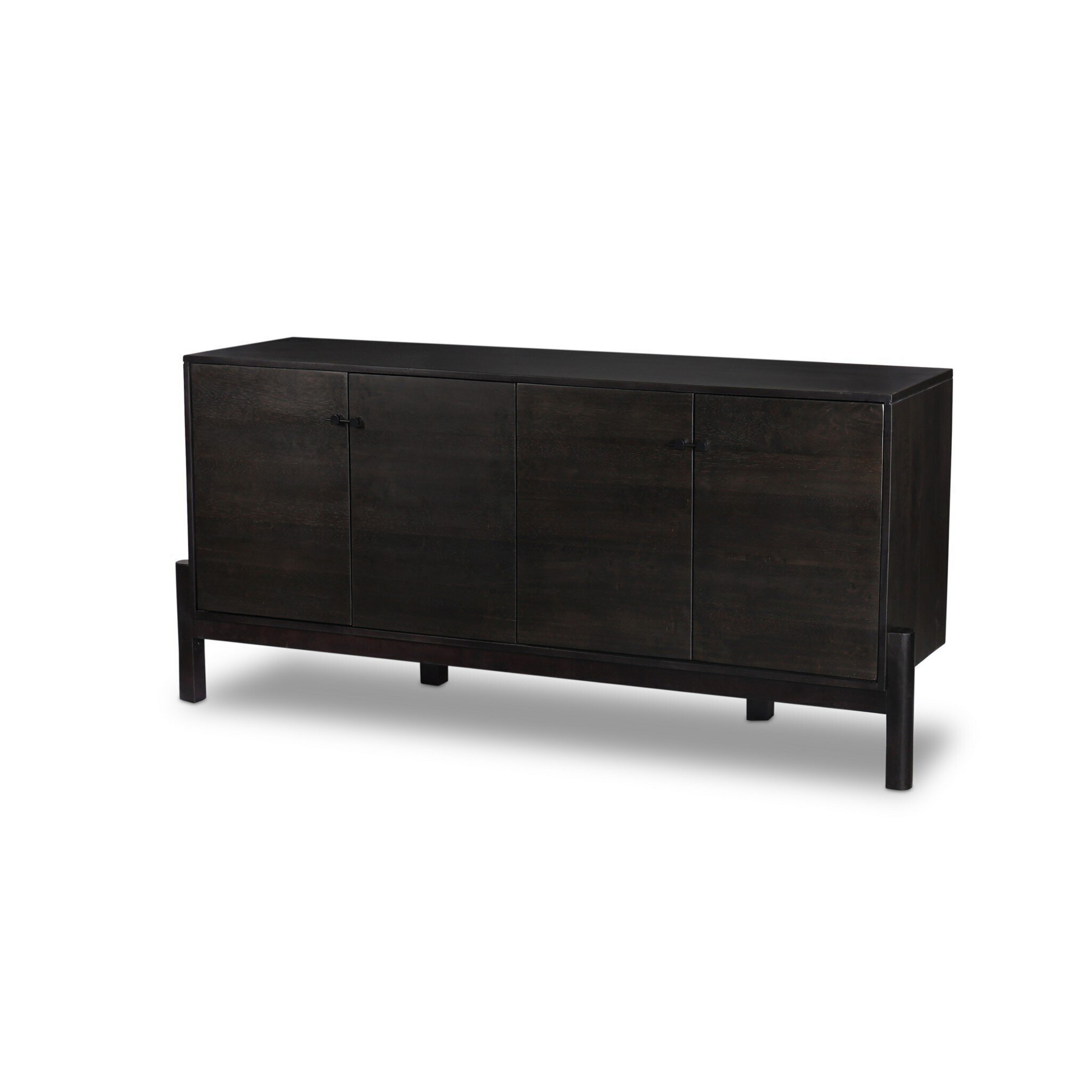 Reza Sideboard - Worn Black, Matte Black
