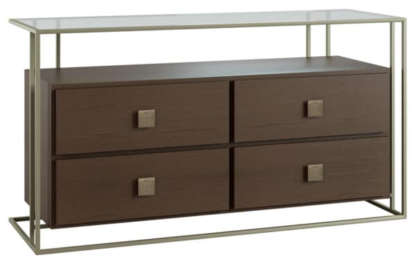 Bolero Dresser with Glass Top