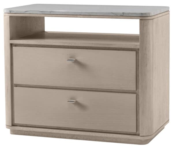 Gem Nightstand with Stone Top
