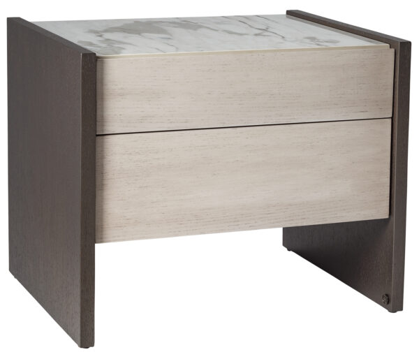 H Nightstand with Porcelain Top