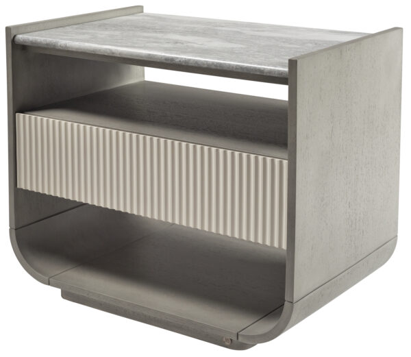 Lua Nightstand with Stone Top