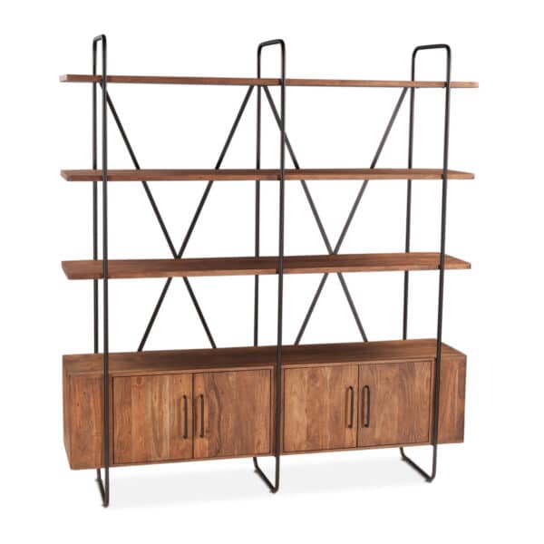 Verbania Acacia Wood Bookshelf