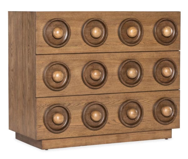 Knobby Three Drawer Accent Chest